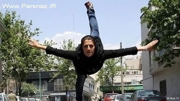 تصاویری از بدل کاری مهسا احمدی دختر بدل کار ایرانی