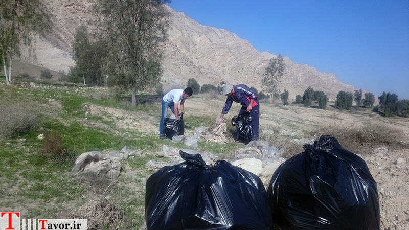 پاک سازی پارک جنگلی بین فاریاب تا شاهیجان